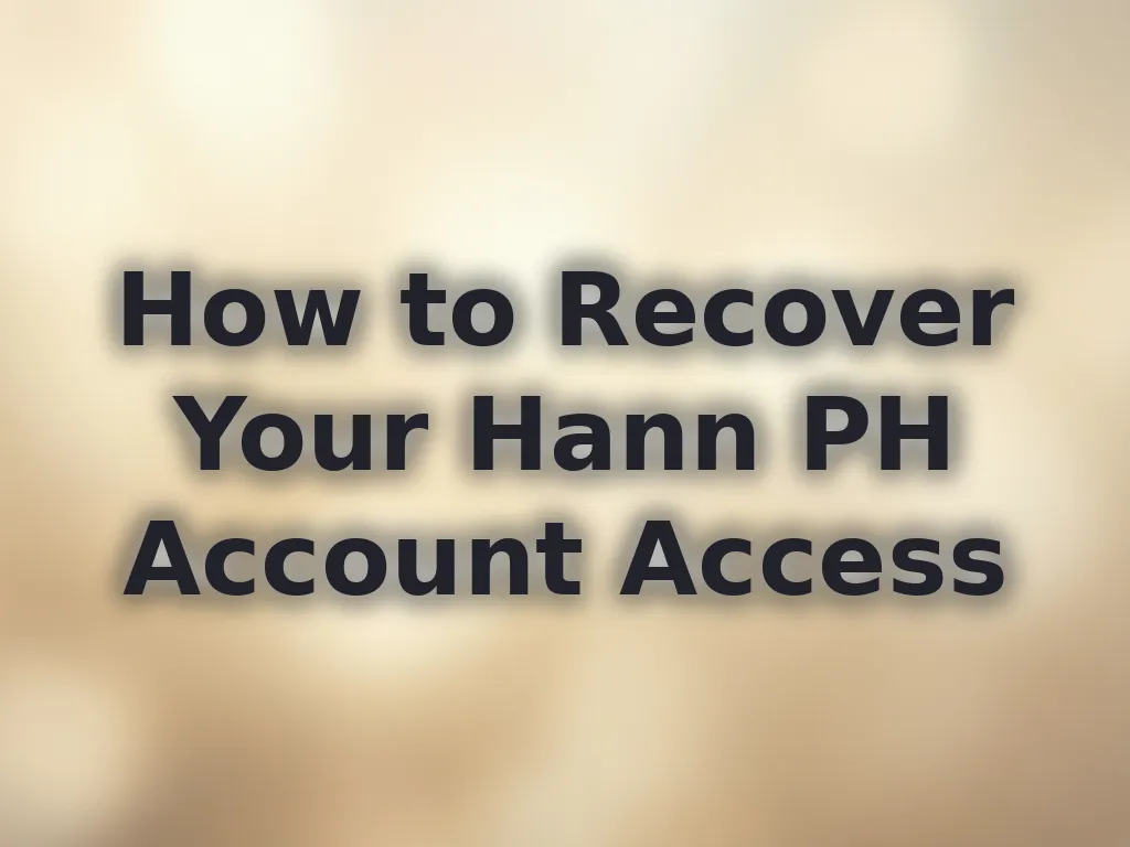 Account recovery process guide